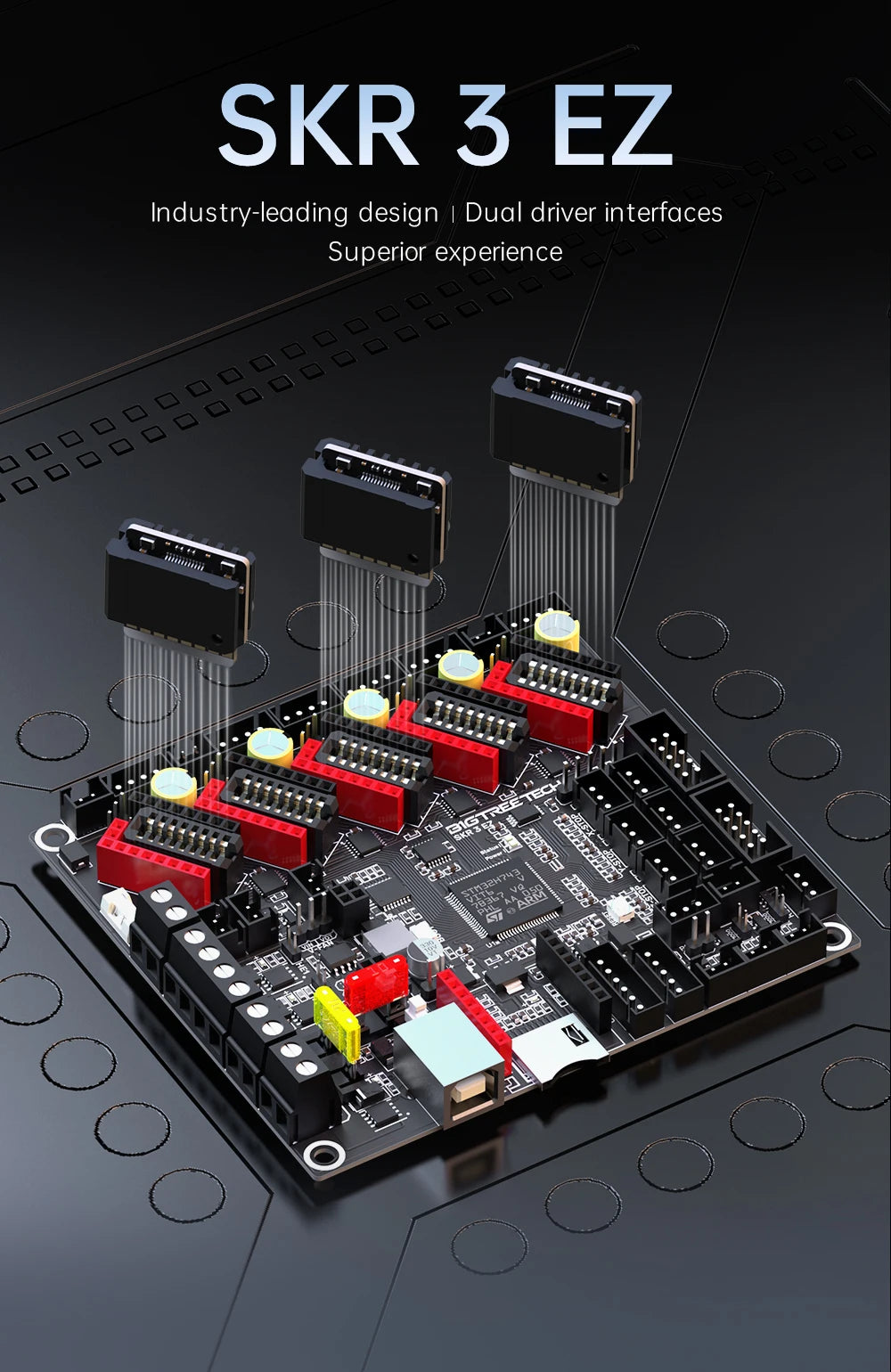 BIGTREETECH BTT SKR 3 EZ 32Bit Motherboard EZ5160 Pro TMC2208 Upgrade SKR2 Control Board For Raspberry Pi Ender3 Ender5 Printer