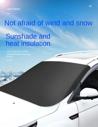 Magnetic Car Snow Shield Car Sun Shield Thickened Frost Protection and Sun Protection Car Cover