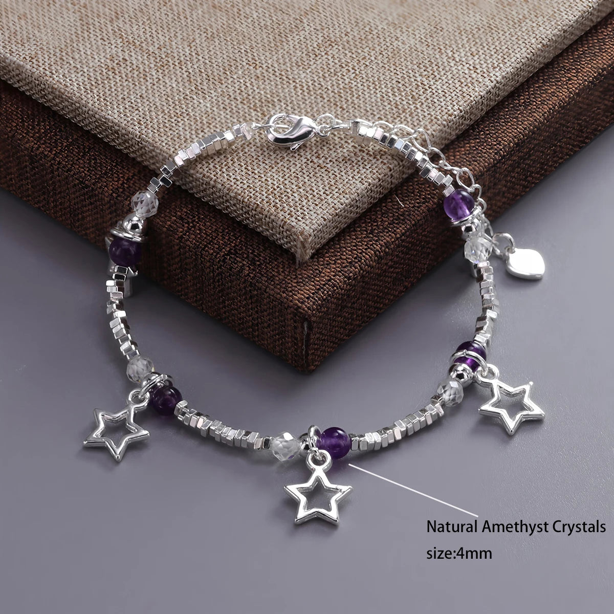 VENTFILLE 925 Sterling Silver Line Extremely Fine Bracelet for Women Love Haert Bead Korean Ins Sweet Jewelry Gift Dropshipping