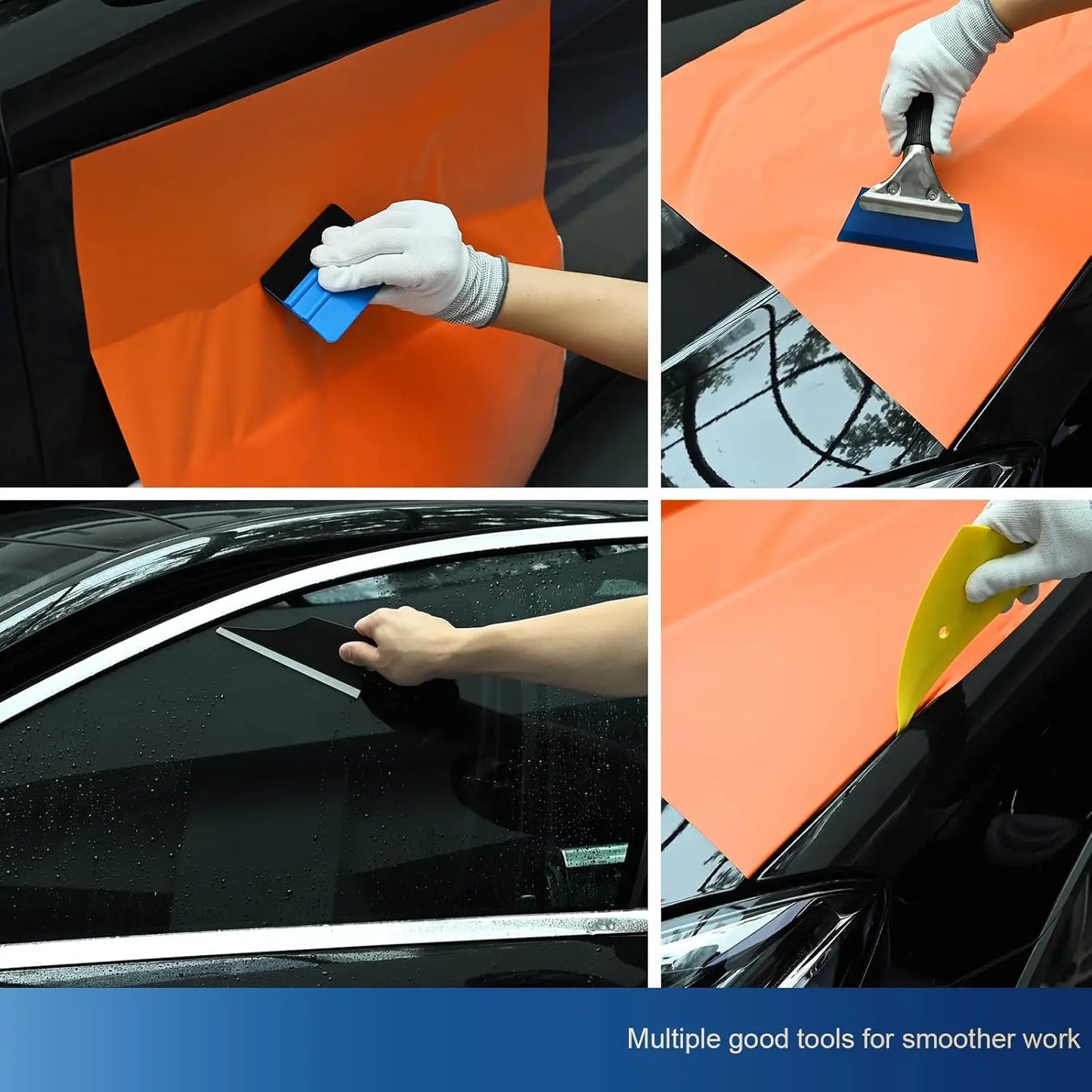 18/45/65pcs Window Tint Kit for Cars Vehicle Glass Protective Film Wrapping Set Vinyl Wrap Tools Window Tint Tools Car Film Kit
