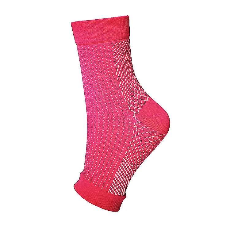 1Pair Sports Ankle Support Brace Compression Sleeve Plantar Fasciitis Sock for Achilles Tendonitis Joint Pain Swelling Heel Spur