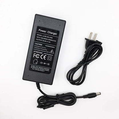 42V 54.6V 2A Battery Power Adapters For Lithium Battery Pack AC100-240V 36V 48V 2A Lithium Battery Charger 5 Plugs EU / US Plug