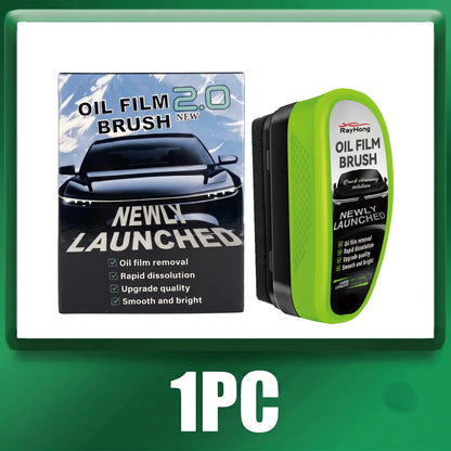 Crystal-Clear Windshields for European Cars: Glass Brush + Oil Film Remover (Front & Interior)