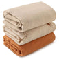Baby cotton yarn quilt three-piece wrapping towel newborn six-layer wrapping blanket