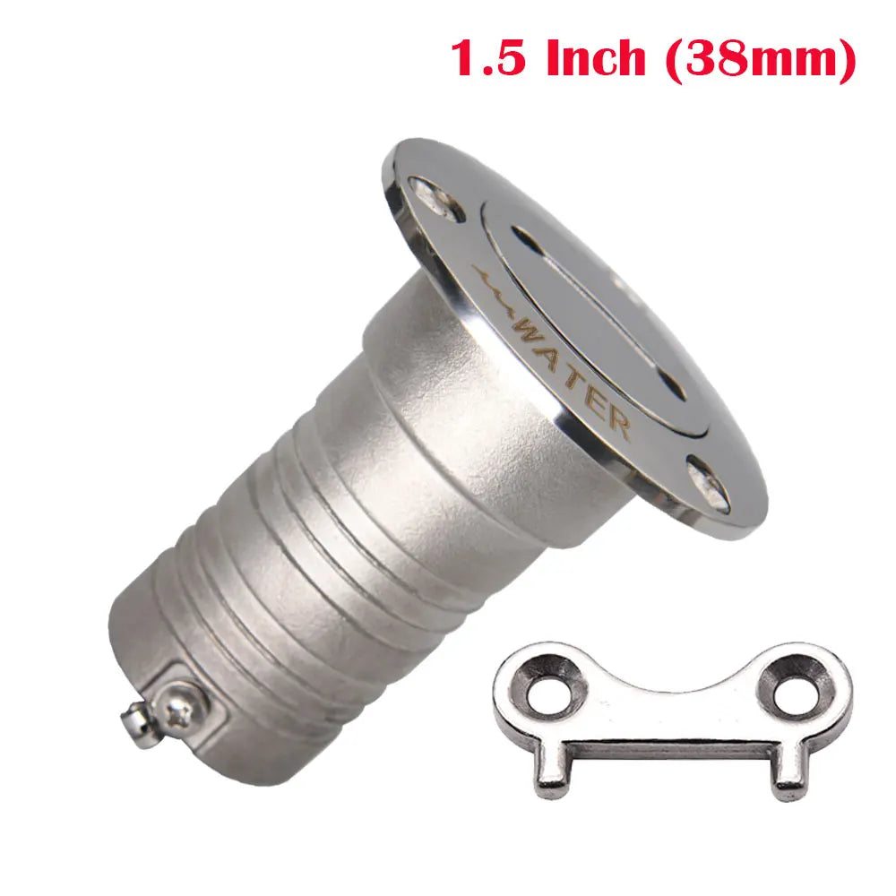 AD New Stainless Steel 316 Deck Filler GAS DIESEL FUEL WASTE WATER 38mm 50mm Mirror Polish Marine Boat Hardware Deck Filler Cap