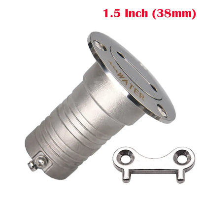 AD New Stainless Steel 316 Deck Filler GAS DIESEL FUEL WASTE WATER 38mm 50mm Mirror Polish Marine Boat Hardware Deck Filler Cap