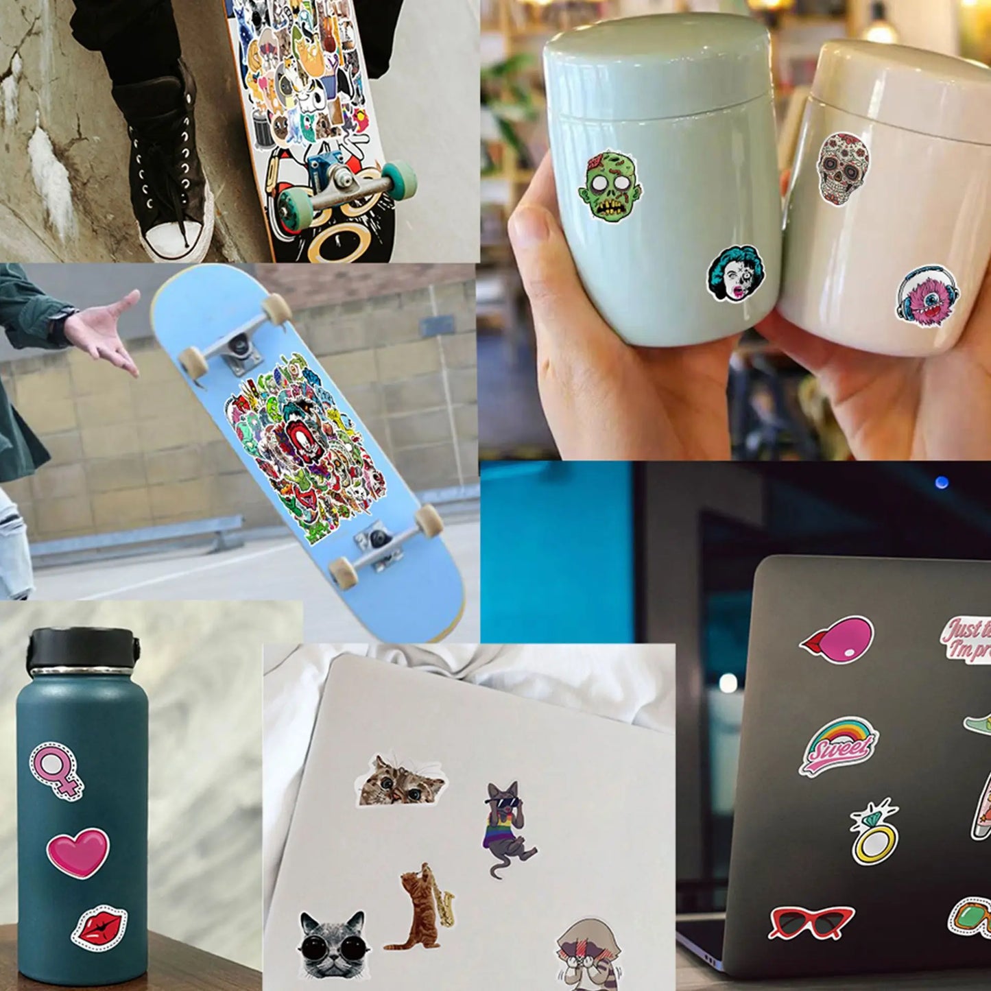 10/25/50pcs Aesthetic Vintage Diary Graffiti Stickers for DIY Scrapbooking Suitcase Water Bottle Phone Guitar Laptop