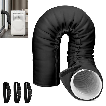Portable AC Hose Insulation Sleeve Air Conditioner Hose Cover Wrap Fits for 5" & 5.9" Dia Exhaust Hose with 3 Adjustable Straps