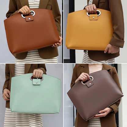 Laptop Bag Men Women Business Portable Computer Case Storage Purses Hand Document Bags Luxury Upscale Tote Waterproof Briefcase