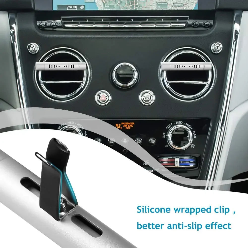 Car Fragrance Custom Vent Clip Cylindrical Essential Oil Car Diffuser Vent Clip with 10 Refill Sticks for Auto Office Kitchen