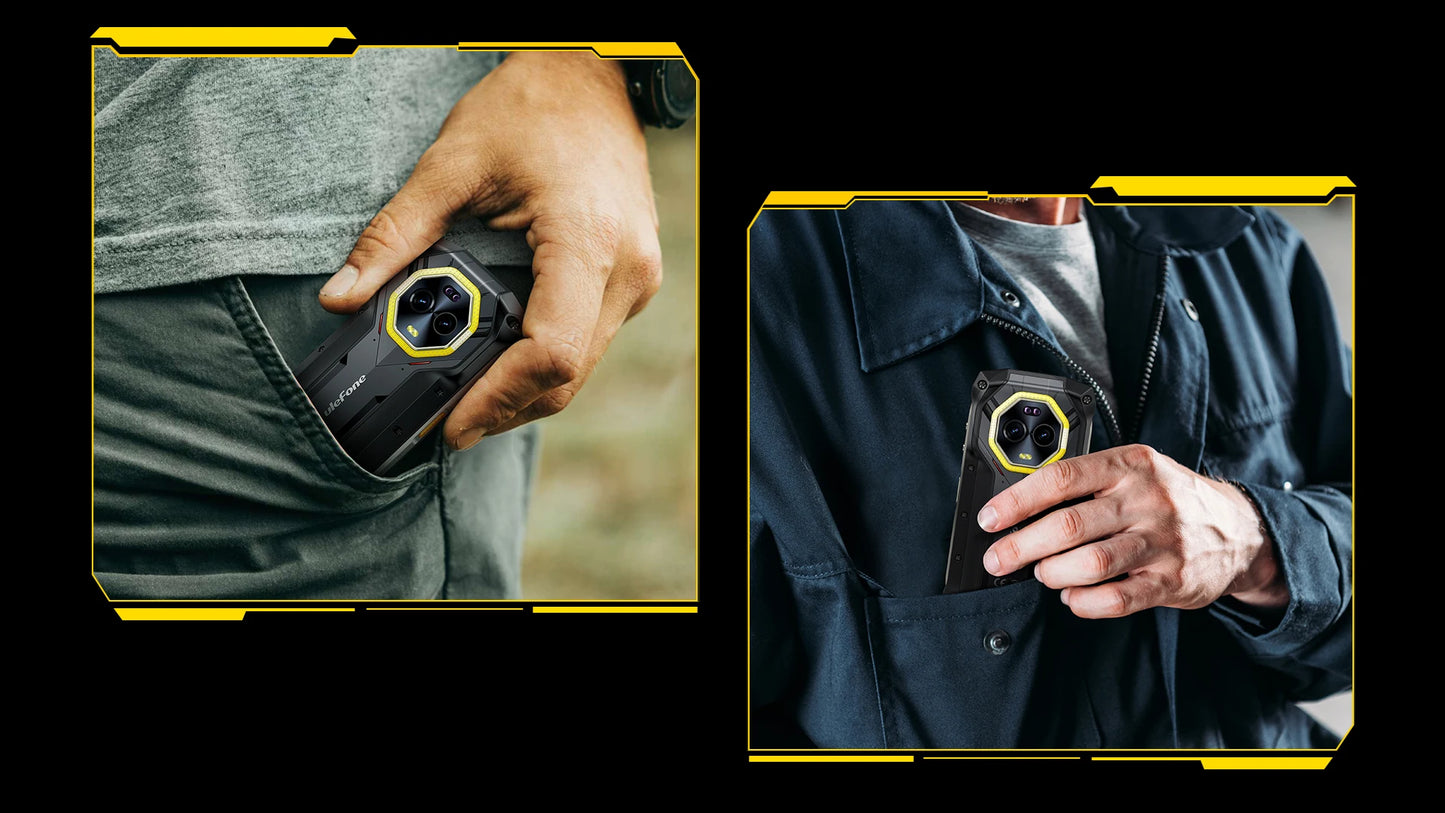 Ulefone 4.7" Rugged Phone Armor Mini 20 Pro 5G Android 14 16+256GB Smartphone LED Light 64MP Night Camera Mobile Phone