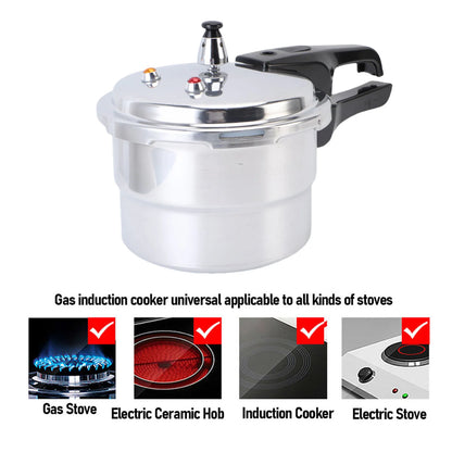 Pressure Canner Pressure Cooker 3L Explosion Proof Aluminum Stovetop Fast Cooking Canning Cooker Pot with Steam Rack for Kitchen