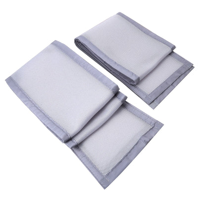 Breathable Mesh Bed Liner 4 Panel Baby Cot Fence Cotton Railing Thicken Bumper One-piece Crib Around Protector Baby Room Decor