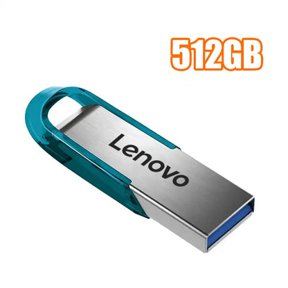 Lenovo 2TB USB 3.2 Metal Flash Drives Super High Speed Pendrive 1TB 512GB Pen Drives Portable USB Stick For Car Phone Computer