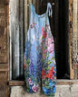 Women Jumpsuits Overalls Sleeveless Slash Neck Print Floral Wide Leg Pants High Street Autumn 2026 Casual Loose Backless