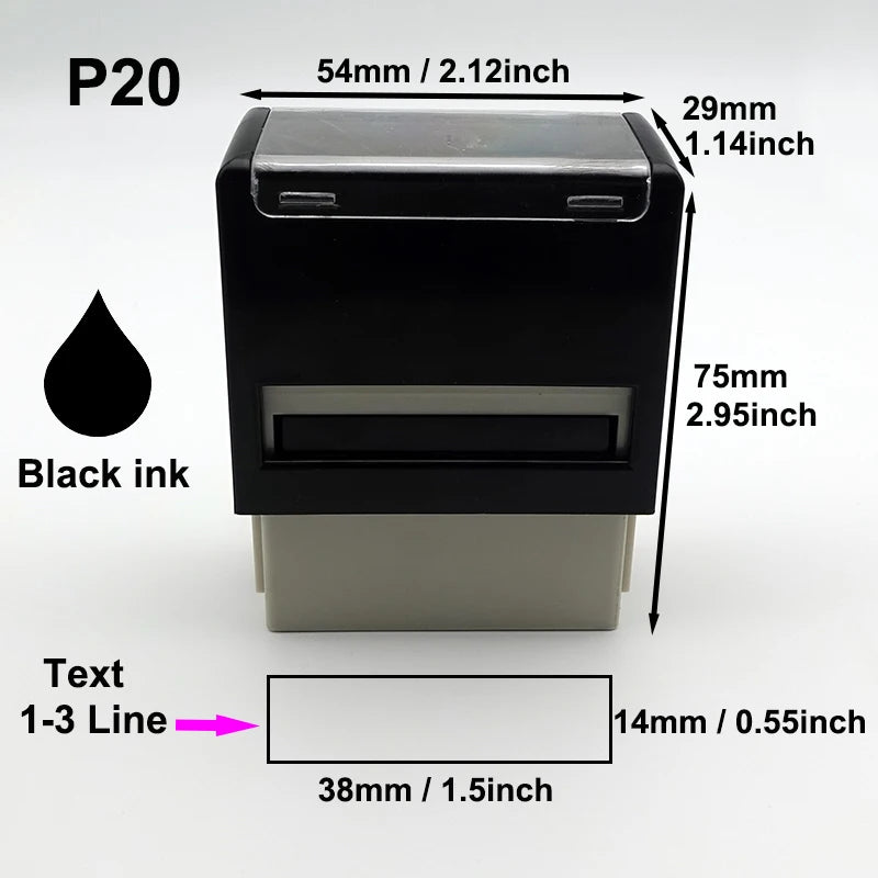 Custom Self-Inking Stamp Customized Self-Inking Business Address Wax Seal Name Handicrafts Personalize Rubber Stamps