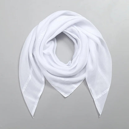 White Muslim Men Shemagh Scarf Traditional Islamic Headscarf Hijab Neck Wrap Headscarf Arab Keffiyeh Bandanas Kerchief 140*140cm