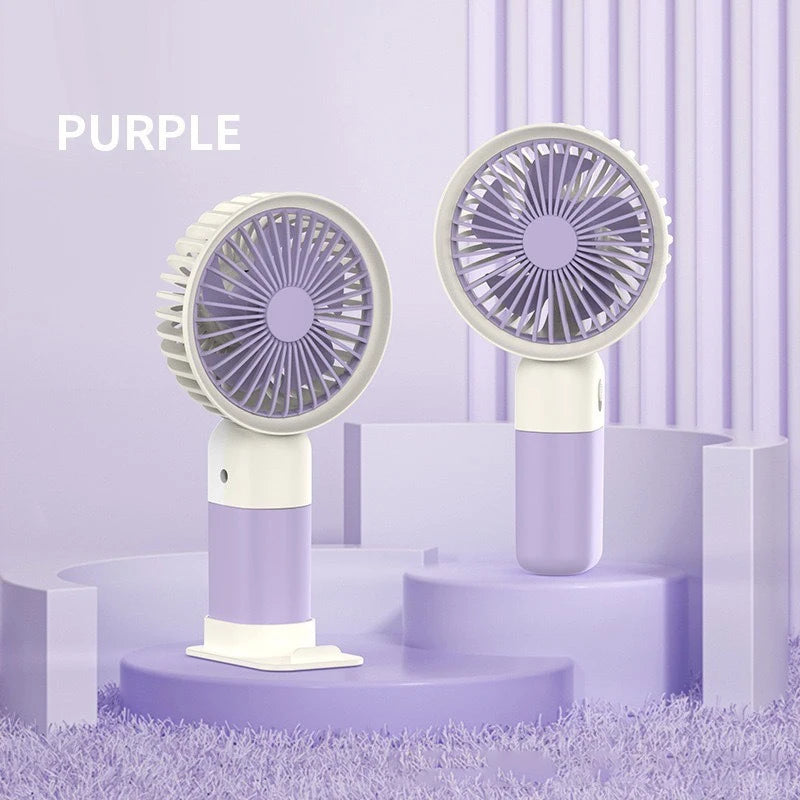 Lenovo 2026 New Handheld Fan Mini Portable Desktop Office Student Dormitory USB Charging Silent Small Electric Fan