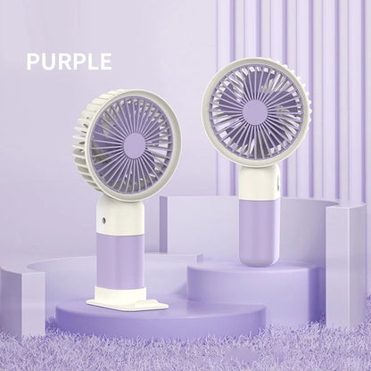 Lenovo 2026 New Handheld Fan Mini Portable Desktop Office Student Dormitory USB Charging Silent Small Electric Fan
