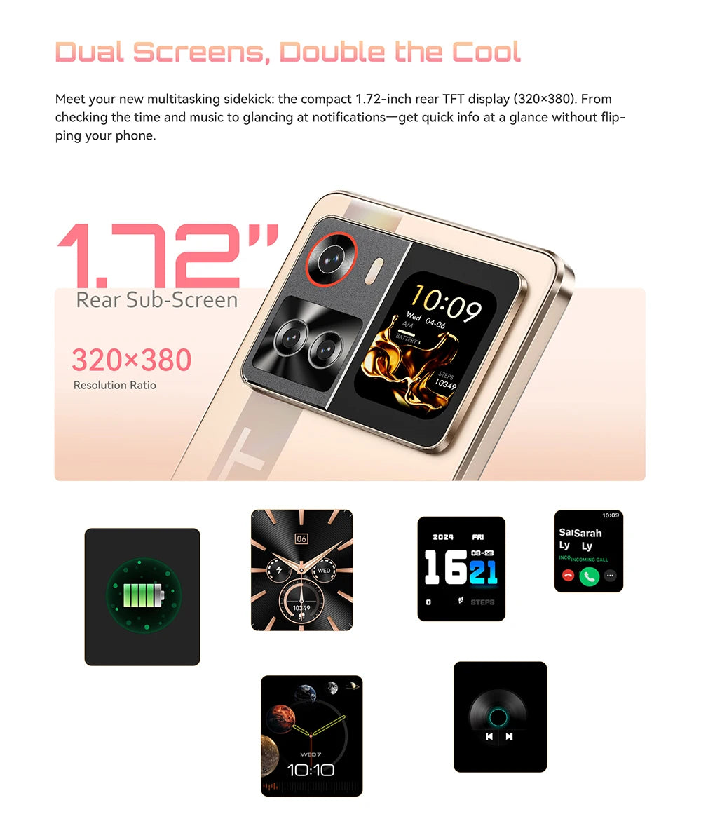 [Shipping From Poland] Cubot X100 Android 15 5100mAh 33W NFC 5G Smartphone 6.88" 16GB(8+8) RAM 256GB ROM 64MP Mobile Phone