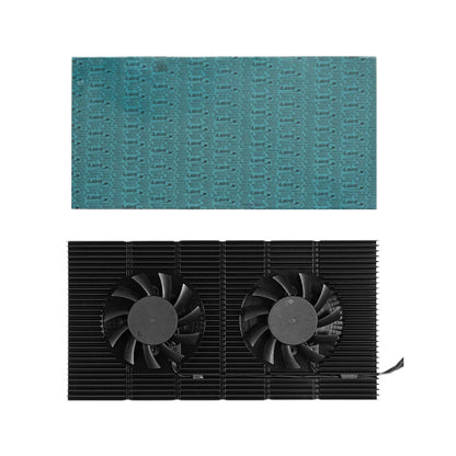 GPU Backplane Radiator Video Memory VRAM Radiator Panel Alloy Aluminum Heatsink Cooling Fan Panel for RTX 3090 3080 3070 Series