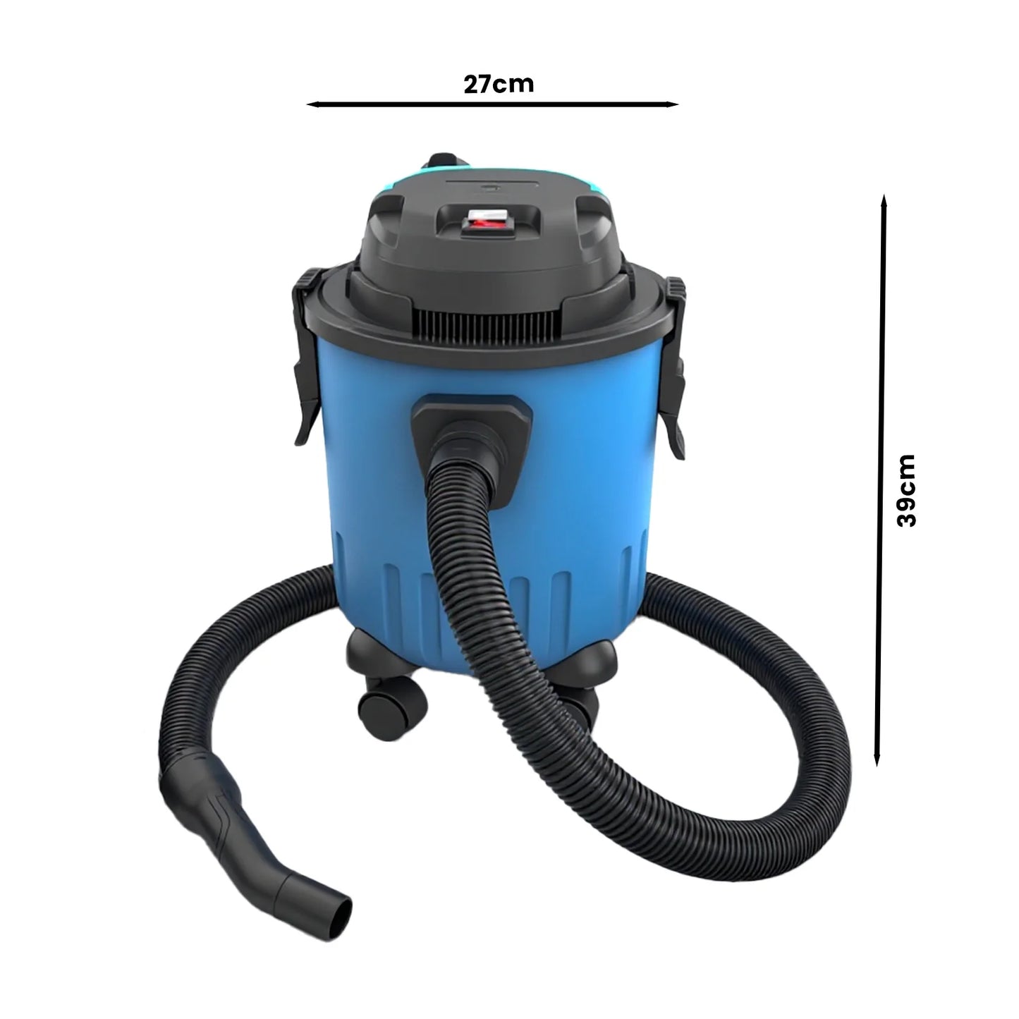 15L Wet Dry Vacuum Cleaner Portable Wet&Dry Blower Function Household Shop Vac With Full Accessories