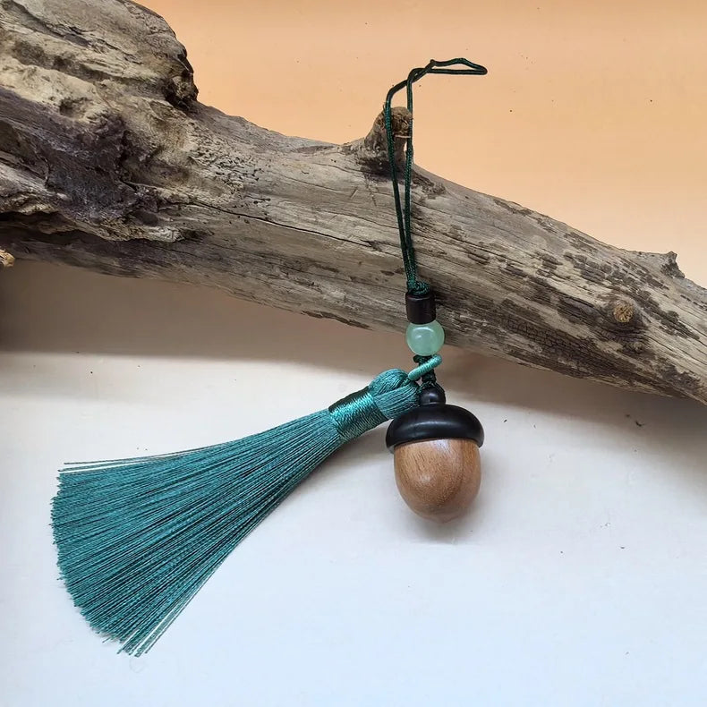 S12 Small Acorn Urn Pendant Necklace Portable Pet Ashes Keepsake for Dog Cat Memorial，Warmth Keeps Love Alive Forever.