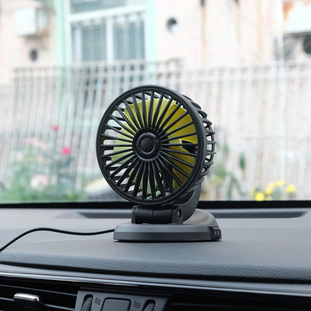 Mini Vehicle Cooling Device Adjustable 5/12/24V Car Air Cooler 2 Speed Automobile Vehicle Accessories