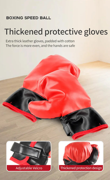 Children's Standing Inflatable Boxing Balls with Hand Pumps Gloves Sports Toys Indoor Outdoor Fun Sports Toy Set Christmas Gifts for Kids Boys and Girls Ship From Germany Fast Delivery