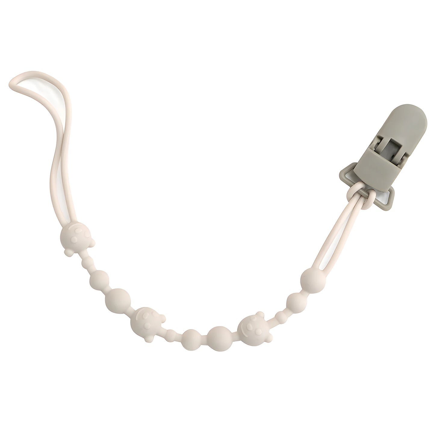 Soothing Pacifier Anti-chain Baby Stroller Teether Anti-loss Chain Baby Silicone Pacifier Clip Toy Biting Glue Lanyard