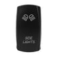 1pc 5 Pin Marine Switch SPST Carling Switch Car Boat Truck Rocker Switch 12V 24V ON-OFF Blue LED Waterpoof