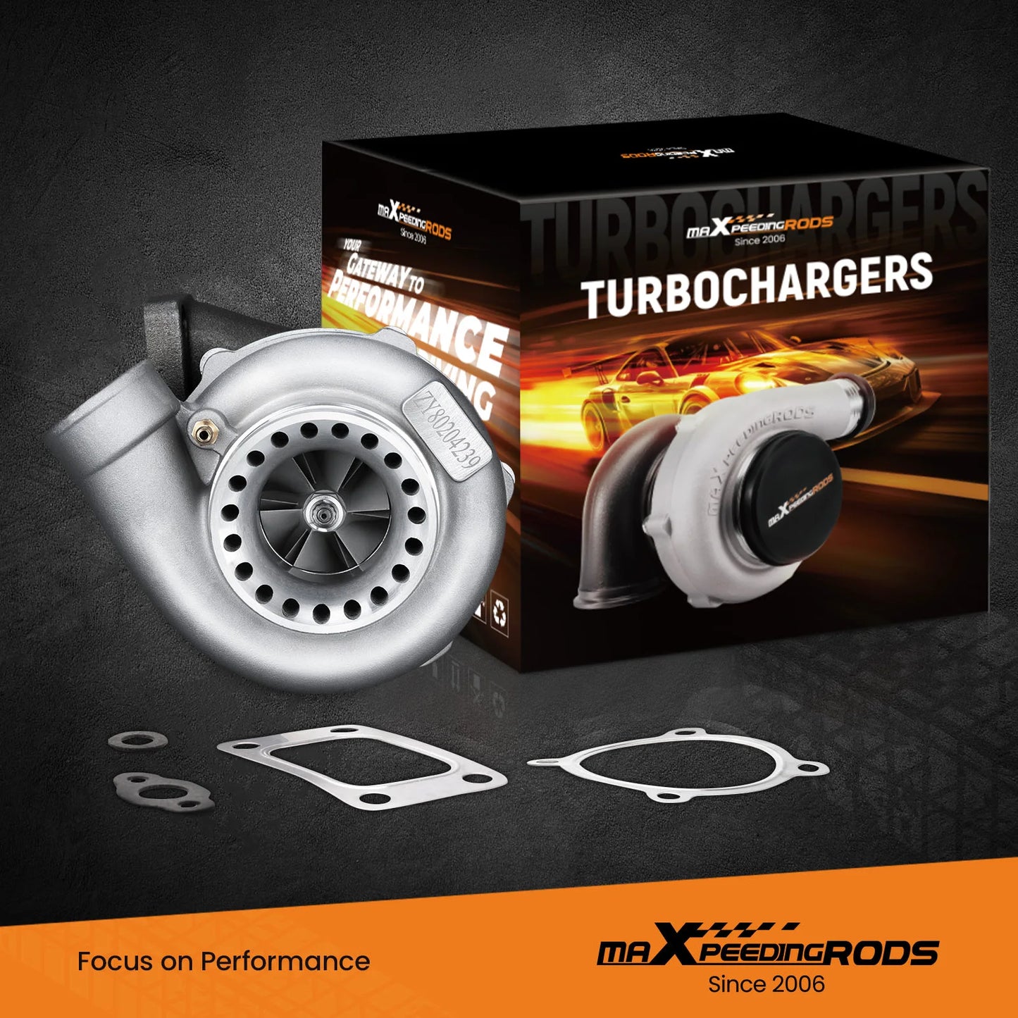 Universal GT3582 GT35 Turbo Anti Surge A/R 0 .63 0.7 Housing Turbocharger up to 600HP 4 Bolt Turbolader