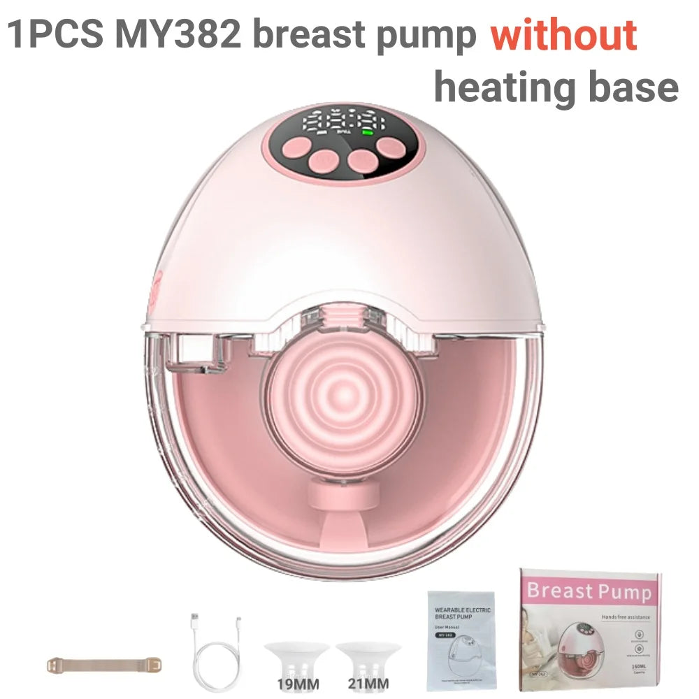 Hands-Free Wearable Breast Pump – Electric, BPA-Free, with Heating & UV Sterilizer | Wireless Upgrade Option