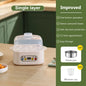 Mini Food Steamer Multi-layer combination Egg Boiler Food Warmer Rice cooker Dry burning Prevention Auto-off Eggtart making Tool