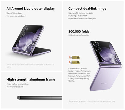Global Version Xiaomi MIX Flip Dragon 8 Gen 3 device photo Leica 50MP Hyper charger screen "6,86Hz 67 W 12 Go
