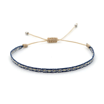 KKBEAD Wholesale Handwoven Bracelet Colombia Cloth Braided Wristband Bracelets for Women Men Gift Hippie Boho Friendship Jewelry
