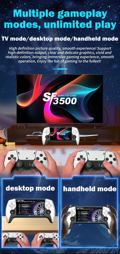 Pocket Game Console 5.0 Large Screen High Definition Retro Style Miniature Dual Joysticks Two-player Fighting Arcade-style