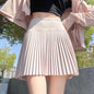 Korean Style Women Pleated A-line Skirts With Pants Mini Skirts Elastic Waist Casual High quality Summer A-line Skirts