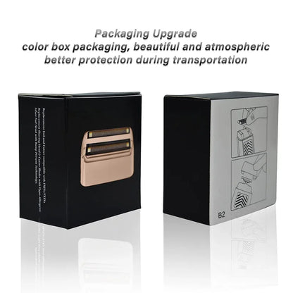Replacement Foil and Cutter Compatible with Andis 17220/17230 Shaver ProFoil Rose Gold