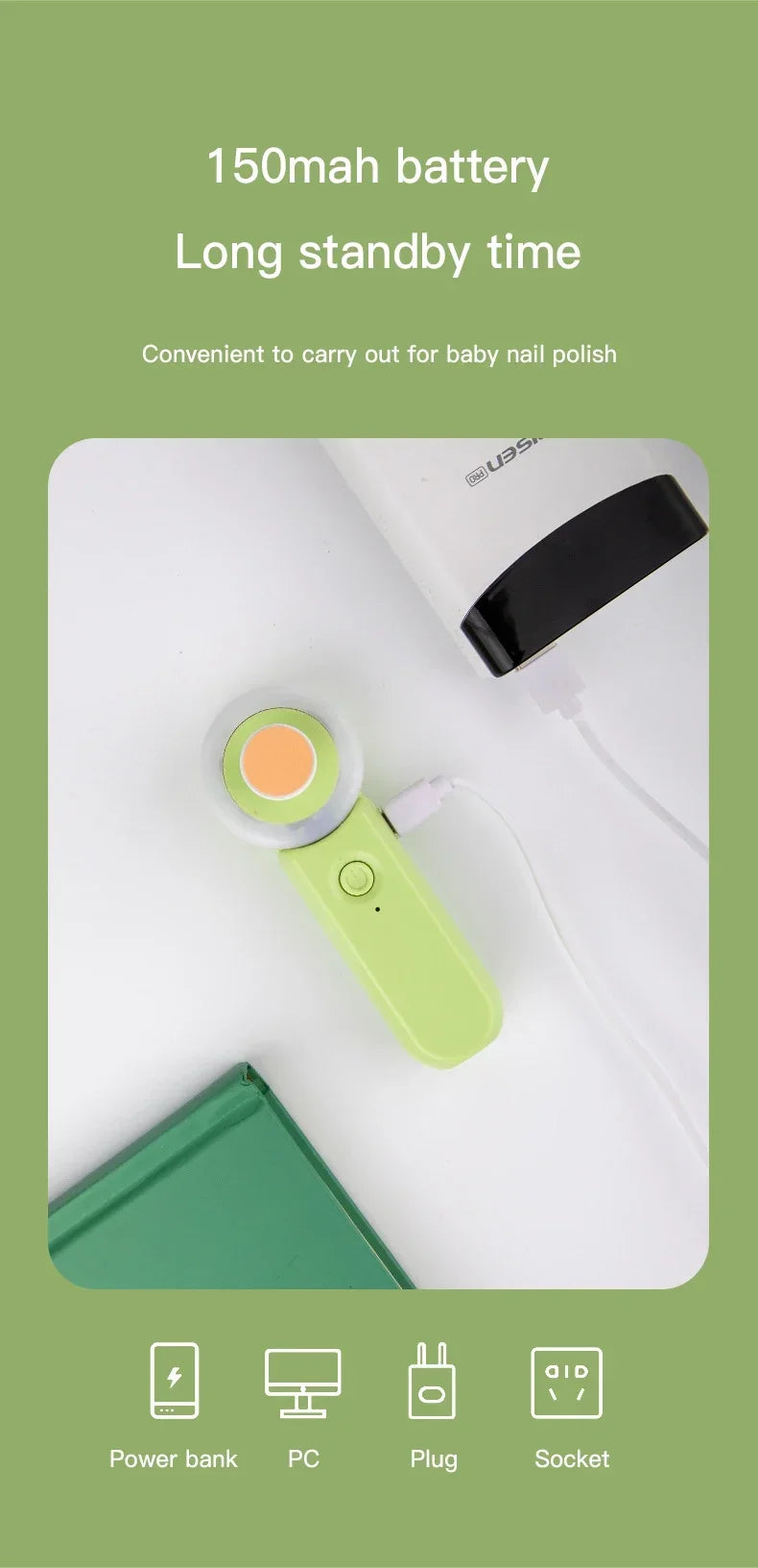 Luminous Rechargeable Newborn Electric Nail Clipper Baby Anti-clamping Scissors Baby Nail Scissors Set Baby Nail Grinder