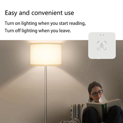 Tuya Zigbee/WiFi Smart Human Presence Sensor 24Ghz MmWave Radar Detection Luminance/Distance Support Home Assistant