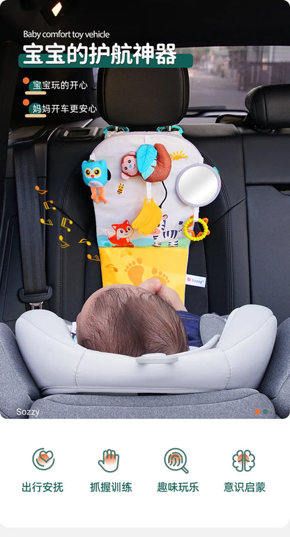 New Baby Toy Eletric Simulation Steering Wheel Toys With Light Sound Baby Kids Developing Educational Games Car Seat Back Gifts