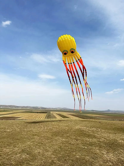 Large 15m octopus kites flying for adults kites windsurf cerfvolant inflatable toys kevlar Clothlarge kites outdoor fun dragon