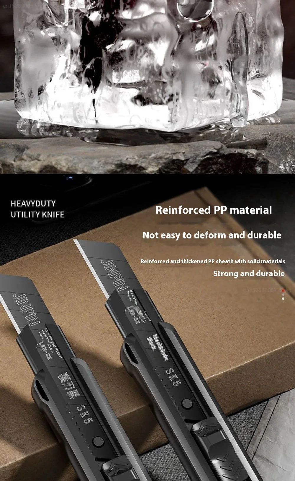 Heavy Duty Utility Knife Large Thickened Wallpaper Cutter Snap Off Cutter Blades Cutter Sharp Paper Cutting Knives Multi Purpose
