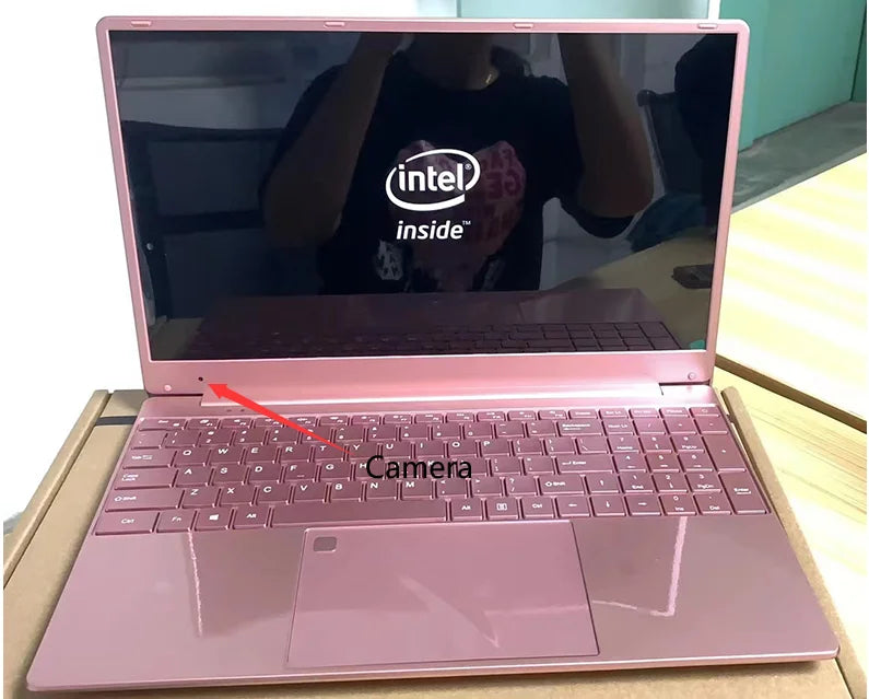 Woman Laptop Windows 10 Office Education Gaming Notebook Pink 15.6“11th Intel Celeron N5095 16G RAM 1T Dual WiFi Herbew Keyboard