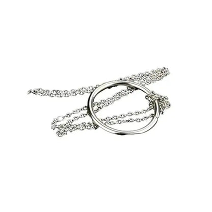 Magic Ring Chain Metal Knot Puzzle Trick Prop Close Up Illusion Toy Stage Performance Party Game Gift for Kids Halloween Play