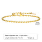 Non Tarnish Stainless Steel Bracelet Gold Plated Stackable for Women, Thin Herringbone Chain Bracelet Waterproof Jewelry Gift