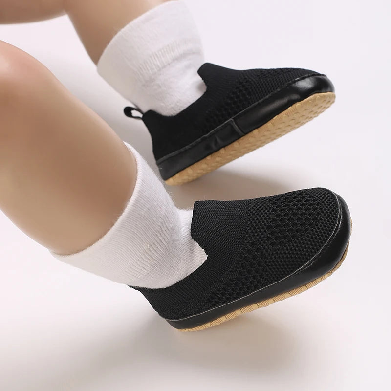 HAIZHIW 0-18M Baptism Newborn Baby Prewalker Girls Boys Casual Shoes Leather Non-Slip Soft-Sole Infant Toddler First Walkers