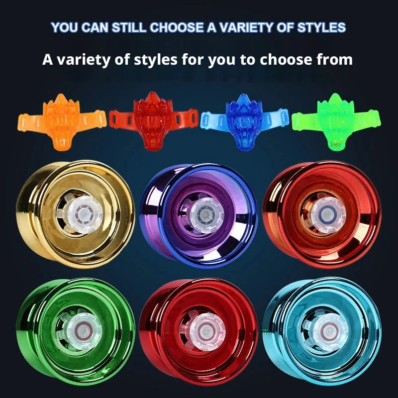 Professional Aluminum Metal Yoyo Ball for Children Beginners - Competitive Yoyoball with Accessories Suitable for Adults And Kid