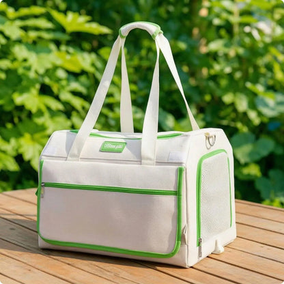 Travel Container Padded Cat Carrier Bag with Pull Handle Pet Carrier Wheels for